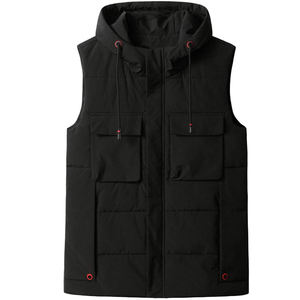 Gilet matelassé sans manches décontracté OEM, personnalisable avec logo couleur, en polyester respirant et écologique, fermeture éclair de haute qualité pour homme - Product Image 1