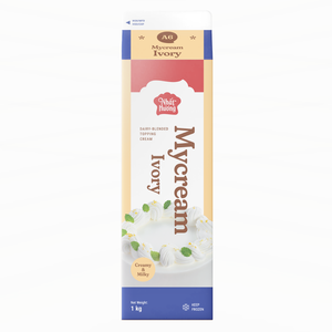 Crème Non Laitière Premium HALAL Mycream Ivory, Fourniture Directe Fabricant, Crème de Garniture Mélangée pour Pâtisserie 1KG OEM/ODM - Product Image 1