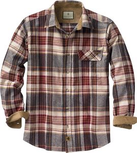 Custom Logo <b>Mens</b> Long Sleeve Solid Color Flannel <b>Shirt</b> Corduroy Inner Collar Trim Heavyweight Cotton Work <b>Shirts</b> for Orange ODM - Product Image 6