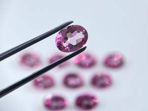 Topacio Rosa Facetado de Forma Ovalada, Piedras Sueltas de Diferentes Tamaños de 5x3mm a 16x12mm, Calibradas para Joyería - Product Image 2
