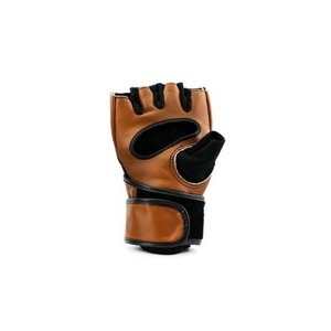 Gants de MMA en cuir unisexes de qualité supérieure, personnalisables, demi-doigts, fermeture auto-agrippante, professionnels, pour adultes, arts martiaux - Product Image 4