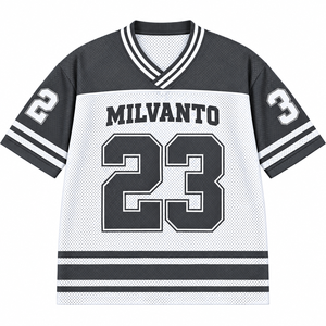 Grey Custom Men's Soccer <b>Football</b> Jersey Short Sleeve Breathable Mesh Teamwear <b>Personalised</b> Name & Number Training Jersey - Product Image 1