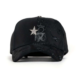 Nouvelle Casquette Originale Tito Double P Noire Snapback G5 Broderie Noire Casquette de Baseball en Daim 5 Panneaux Innedit Hat - Product Image 1
