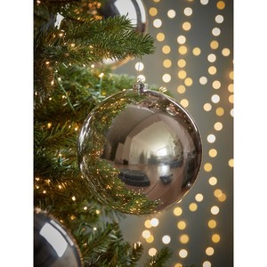 Boules de Noël en verre élégantes, ornements suspendus adaptés à la décoration des maisons, restaurants, bureaux, hôtels, cafés - Product Image 6