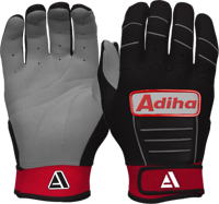 Guantes de Bateo de Béisbol de Cuero Personalizados, Negros, Antideslizantes, con Cierre de Gancho y Bucle, Transpirables, para Softbol, Venta al Por Mayor, Alta Calidad