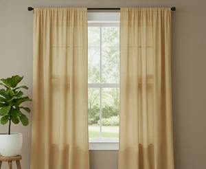 Cortinas de Algodón Lavado Hechas a Mano, Cortinas Decorativas para el Hogar, Cortinas de Lujo Color Rost o para Sala de Estar, Cortinas para Ventana - Product Image 4