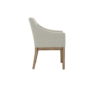 Fauteuil d'appoint moderne et minimaliste, rembourré, avec pieds en bois de chêne et assise en mousse haute densité - Product Image 3
