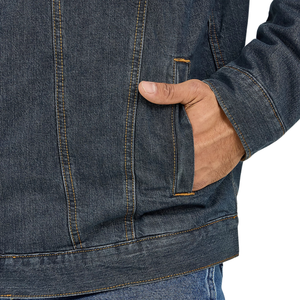 Veste en jean confortable pour homme, tissu en gros, personnalisable, échantillon gratuit, meilleure qualité - Product Image 4