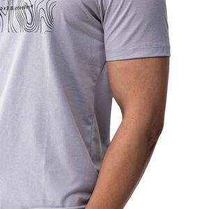 Dernier modèle de t-shirt en coton imprimé bouffant pour homme, t-shirts décontractés pour adulte à col rond et à manches courtes, respirants, avec logo et couleur personnalisés pour homme - Product Image 3