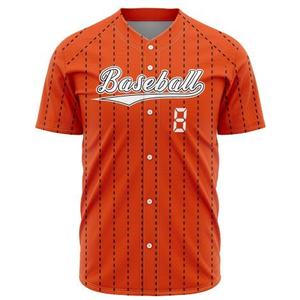Maillot de baseball personnalisé uni à manches courtes, col en V, pull unisexe pour adulte, uniforme de softball 100 % polyester 240g sublimé - Product Image 1