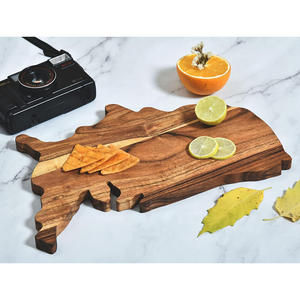 เขียงไม้อะคาเซียทรง US เขียงไม้แบบออลอินวันทำจากไม้พิซซ่าที่ปอกเปลือกและเสิร์ฟพิซซ่าส่งตรงจากโรงงานราคาถูก - Product Image 4