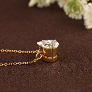 Customize Open Heart Diamond Pendant <b>Necklace</b> 0.42 CTW Sterling Silver Jewelry Romantic Anniversary Gift for Women & Girls - Product Image 3