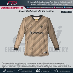 Camiseta de entrenamiento de fútbol de alto nivel personalizada para hombre, coderas de estilo portero de manga larga, fútbol de alto nivel automatizado - Product Image 4