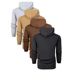 Men Pullover Hoodie Thermal Wholesale Winter ODM Cropped Hoodie Men Digital Printed Heavyweight Double Layer - Product Image 4