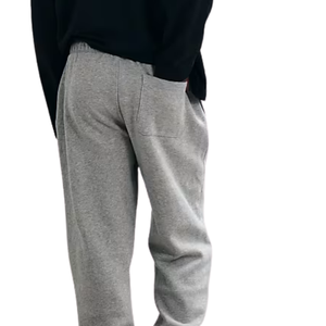 <b>Men</b> Fleece <b>Trousers</b> <b>Wide</b> <b>Leg</b> Relaxed Fit Elastic Waist Side Pockets Casual Lounge Training Everyday Comfortable Bottoms Wear Use - Product Image 2
