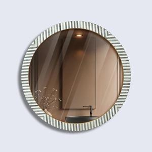 Espejo de pared con incrustaciones de hueso, hecho a mano por un diseñador, decoración artística premium para interiores AL MALIK CRAFT - Product Image 1