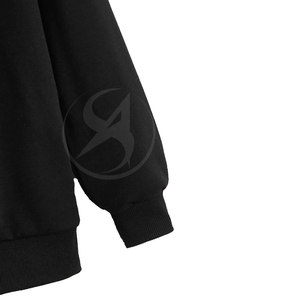 เสื้อฮู้ดแฟชั่นผ้าฝ้ายผสมมีฮู้ดเข้ารูปเสื้อมีฮู้ดสำหรับฤดูหนาวดีไซน์เฉพาะพลอยเทียม - Product Image 3