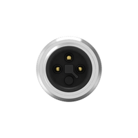 Connecteur rond mâle/femelle moulé avec câble, code T, IP67, étanche, 63V 12A, usage industriel