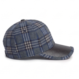 Gorra de Béisbol a Cuadros Unisex, Estilo Casual, Primavera Otoño, Patrón a Cuadros, Algodón, Adulto - Product Image 4