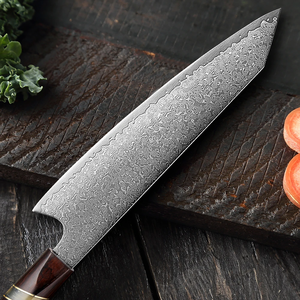 Cuchillo de Chef de Acero de Damasco Hecho a Mano con Mango de Madera, Cuchillo de Cocina Profesional, Fabricante Mayorista, Estilo Japonés - Product Image 2