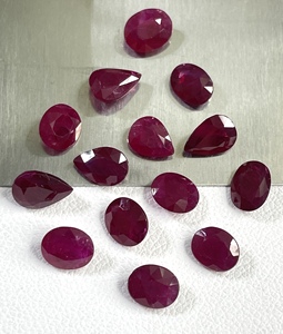 100% Natural African <b>Ruby</b> Heated 5x6mm Calibrated Oval Pear Cut Pinkish Red Color 21.97 Cts. Loose Gemstone for Jewellery Making - Product Image 4