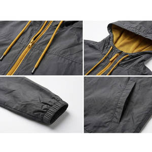 Veste coupe-vent légère, veste personnalisée, service OEM, style athlétique respirant pour activités de plein air - Product Image 6