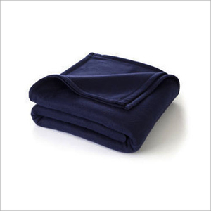 OS Luxury Navy Blue Fleece <b>Blanket</b> <b>Super</b> <b>Soft</b> Color Without Satin Border - Product Image 2