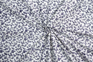 Indian Cotton Fabric by the Yard Leaf & Floral Hand Block Print 100% Cotton for Sewing, Quilting, Upholstery & Home Decor - Product Image 3