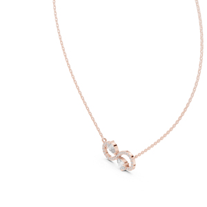 จี้เพชรทรงลูกแพร์และทรงกลมจากเพชรเพาะเลี้ยงในห้องปฏิบัติการ ทองคำ 14K สีเหลือง สำหรับผู้หญิง |   ชุดสำหรับงานปาร์ตี้ |   เพชรที่เพิ่งเพาะเลี้ยง - Product Image 5