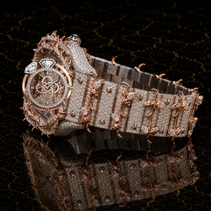 Montre de luxe pour homme en acier inoxydable de qualité supérieure avec diamants en moissanite - Product Image 3