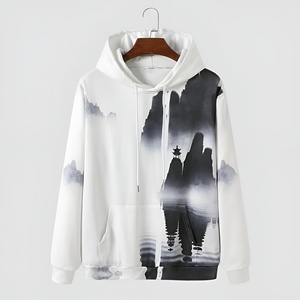 เสื้อฮู้ดดี้ผู้ชายลำลองแบบมีเชือกผูก ปี 2025 ขายส่ง เสื้อฮู้ดดี้ถักสำหรับผู้ชาย ออกแบบโลโก้ได้ตามต้องการ ผ้าฝ้าย 100% ระบายอากาศได้ดี - Product Image 1