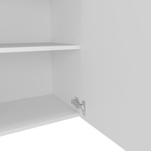 Armadietto da parete bianco da 23,6 pollici per cucina, 1 anta e 2 ripiani - Product Image 5