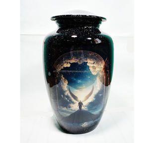 Urnas de cremación de aluminio grandes al por mayor de alta calidad para cenizas de mascotas Urnas de cremación de recuerdo de metal para cenizas de adultos masculinos y femeninos - Product Image 3