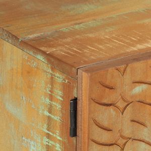 Supporto TV 47.2 \ "x11.8 \" x15.7 \ "elegante intaglio su legno di recupero - Product Image 6