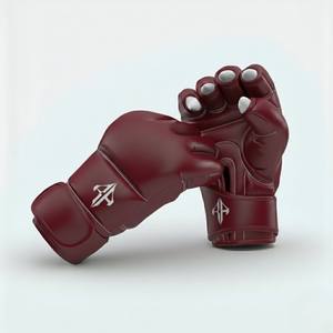 Gants de boxe pour hommes de qualité supérieure, en cuir PU, fermeture personnalisée, avec lacets au poignet, par RIVIAN ATLANTIC - Product Image 1