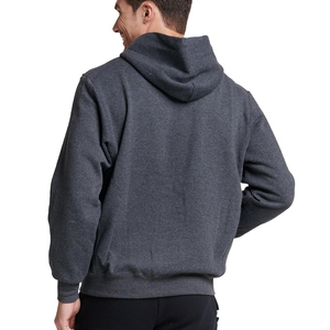 เสื้อฮู้ดดี้ผู้ชายแบบสวมหัว ผ้าฟลีซถักเรียบ ไม่มีลาย สั่งทำขายส่ง ไซส์ใหญ่พิเศษ - Product Image 4