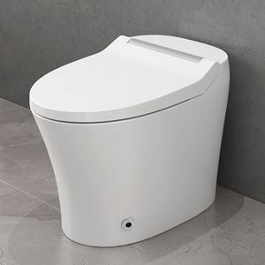WC Intelligente con Sedile Riscaldato a Temperatura Regolabile, Design Moderno Allungato, Funzioni di Scarico Automatico e Doppio Scarico - Product Image 1