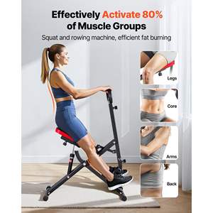 Black Home Workout 12-Gear Adjustable Resistance Glutes Leg Trainer <b>Machine</b> Easy Setup Foldable Squat <b>Rowing</b> <b>Exercise</b> Trainer - Product Image 2