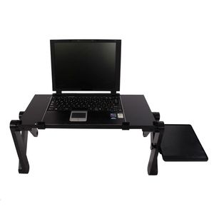 Scrivania per Laptop in Alluminio Regolabile e Pieghevole 48x26cm per Uso Domestico - Product Image 5