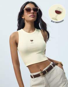 Women's Handmade Recycled Sari Silk <b>Top</b> Spaghetti Strap Tank <b>Top</b> for Summer - Product Image 4