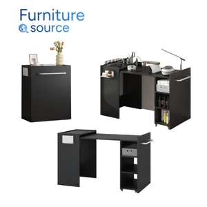 Compact & Modern Solid Wood <b>Desk</b> - MDF <b>Space</b> <b>Saving</b> <b>Desk</b> with Foldable Frame Ideal for Hospitality Use OEM Vietnam Manufacturer - Product Image 3