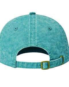 Casquette de baseball en coton lavé bleu sarcelle, unie, ajustable, unisexe, décontractée, respirante, confortable, qualité supérieure - Product Image 6