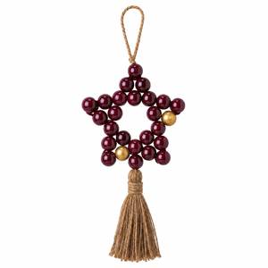Nouvelle Boule en Rotin Faite à la Main, Ornement Suspendu Vintage avec Pompon en Jute, Écologique, Couleurs Vives RISING INTERNATIONAL NRMH44 - Product Image 4
