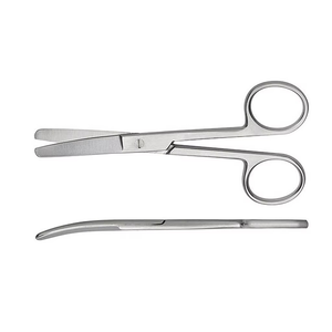 Tijeras Quirúrgicas Premium de 14.5cm, Rectas y Curvas, de Acero Inoxidable, Afiladas y con Punta Ciega, Instrumentos Médicos para Aplicación de Apósitos, con Certificación CE e ISO - Product Image 3