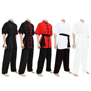 Pantalones Cortos de Kung Fu con Logotipo Frontal Personalizado Impreso por Transferencia de Calor, Elásticos, para Hombre y Mujer, Duraderos, de Secado Rápido, Transpirables, 100% Poliéster - Product Image 4