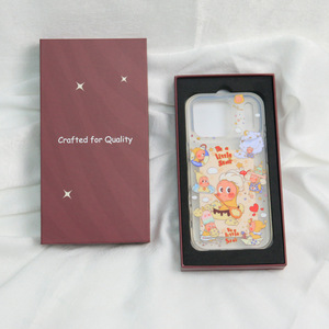 Boîte en carton personnalisée avec logo doré, en papier recyclable, rigide, avec fermeture magnétique, pour emballage de téléphone portable, boîte cadeau - Product Image 1