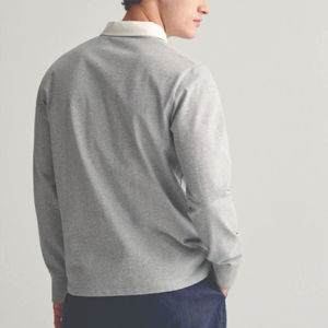 Camisa para Hombre, Corte Entallado, Manga Larga, Secado Rápido, Tela de Nailon/Algodón, Bordado e Impresión Personalizados, Venta al Por Mayor, Fábrica OEM 2026 - Product Image 4
