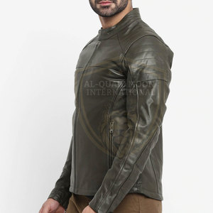 Online Sale Private Label Men Leather <b>Jacket</b> Top Quality <b>Running</b> Wear Men Leather <b>Winter</b> <b>Jacket</b> - Product Image 2