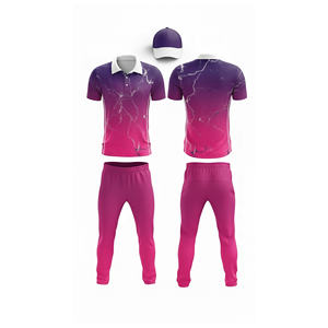 Ensemble complet d'uniformes de cricket par sublimation : maillot et pantalon |   Tenue complète d'équipe de cricket pour hommes, femmes et jeunes : polo et pantalon - Product Image 4