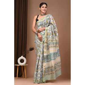 Sari en soie MAHESWARI - Vêtements indiens et pakistanais - Product Image 1